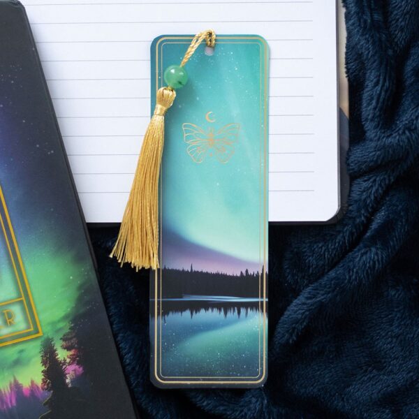ETHEREAL GREEN AVENTURINE BOOKMARK WITH TASSEL - Image 3