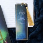 ETHEREAL BLACK OBSIDIAN BOOKMARK WITH TASSEL - Image 3