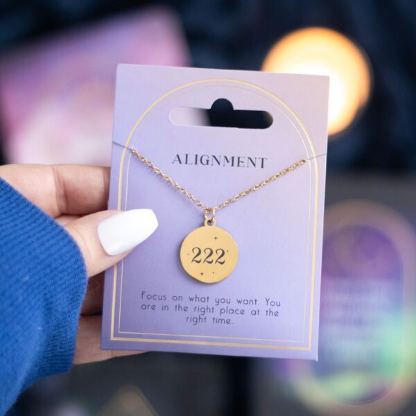 222 ANGEL NUMBER ALIGNMENT NECKLACE - Image 1