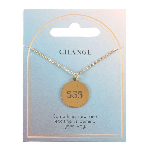 555 ANGEL NUMBER CHANGE NECKLACE - Image 2