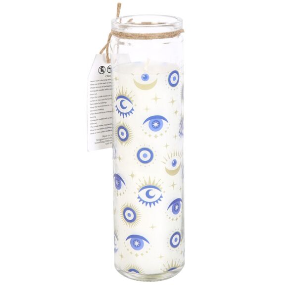ALL SEEING EYE WHITE SAGE TUBE CANDLE - Image 2