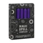 PACK OF 12 PURPLE 'PROSPERITY' SPELL CANDLES - Image 2