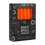 PACK OF 12 ORANGE 'CONFIDENCE' SPELL CANDLES - Image 2