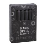 PACK OF 12 BLACK 'PROTECTION' SPELL CANDLES - Image 2