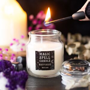WHITE SAGE 'HAPPINESS' SPELL CANDLE JAR