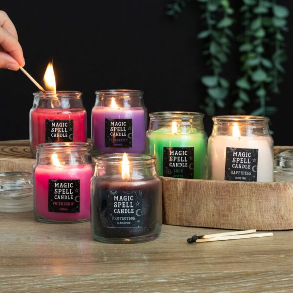 WHITE SAGE 'HAPPINESS' SPELL CANDLE JAR - Image 4
