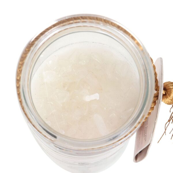 ATHENA GODDESS TUBE CANDLE WITH CLEAR QUARTZ CRYSTALS - Image 3