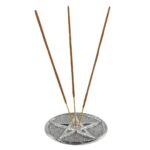 10CM SILVER PENTAGRAM INCENSE HOLDER - Image 3