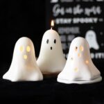 10CM UNSCENTED GHOST CANDLE - Image 5