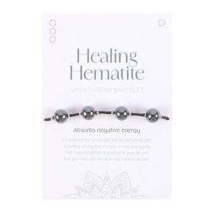 HEALING HEMATITE STRING BRACELET