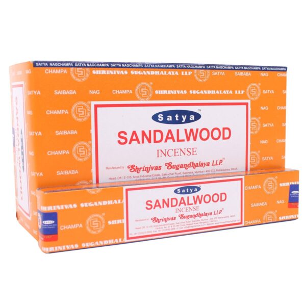 SANDALWOOD INCENSE STICKS BY SATYA - Image 1