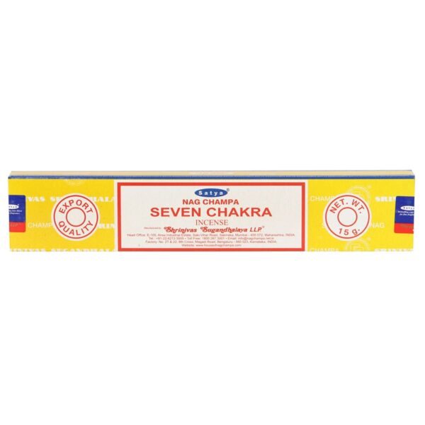 SEVEN CHAKRA INCENSE STICKS BY SATYA - Image 2
