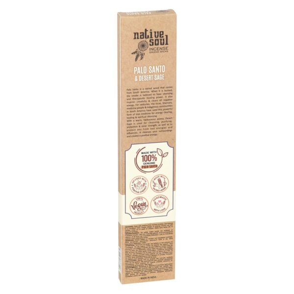 PALO SANTO & DESERT SAGE SMUDGE INCENSE STICKS - Image 2