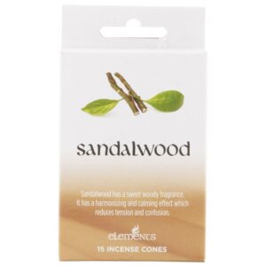 ELEMENTS SANDALWOOD INCENSE CONES