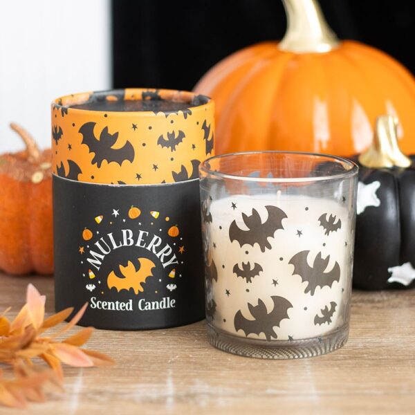 BAT PRINT MULBERRY CANDLE - Image 1