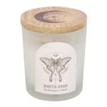 LUNA MOTH MANIFESTATION CANDLE WITH CLEAR QUARTZ CRYSTALS - Image 4