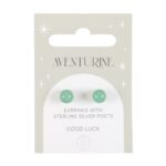 AVENTURINE SEMI PRECIOUS CRYSTAL EARRINGS - Image 2
