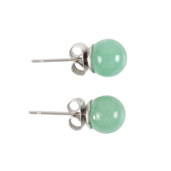 AVENTURINE SEMI PRECIOUS CRYSTAL EARRINGS - Image 3