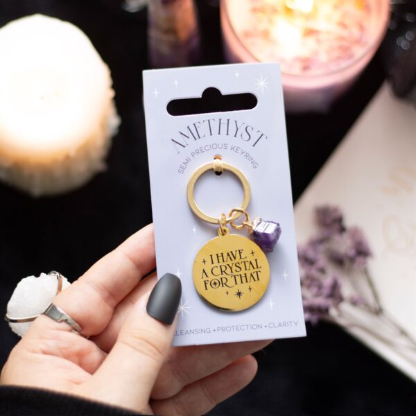 I HAVE A CRYSTAL FOR THAT AMETHYST CRYSTAL KEYRING - Image 3