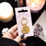 THE MAGIC IS IN YOU ROSE QUARTZ CRYSTAL KEYRING - Image 2