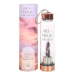 AMETHYST SET YOUR INTENTION GLASS WATER BOTTLE - Image 6