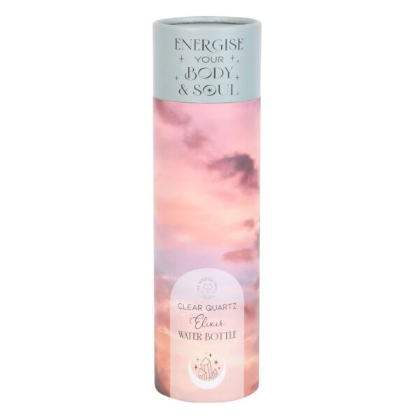CLEAR QUARTZ BODY AND SOUL GLASS WATER BOTTLE - Image 6