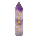 5CM AMETHYST MOON PHASE CRYSTAL POINT - Image 3