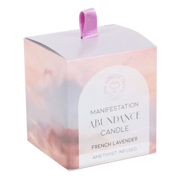ABUNDANCE FRENCH LAVENDER CRYSTAL CHIP CANDLE - Image 4