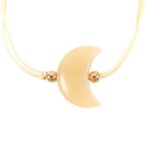 BE BRAVE YELLOW JADE CRYSTAL MOON BRACELET - Image 4