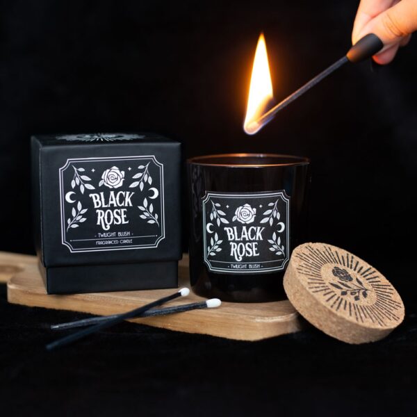 BLACK ROSE TWILIGHT BLUSH CANDLE - Image 5
