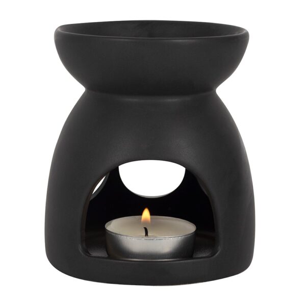 BLACK TRIPLE MOON CUT OUT OIL BURNER - Image 2