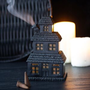 BLACK HAUNTED HOUSE INCENSE CONE HOLDER