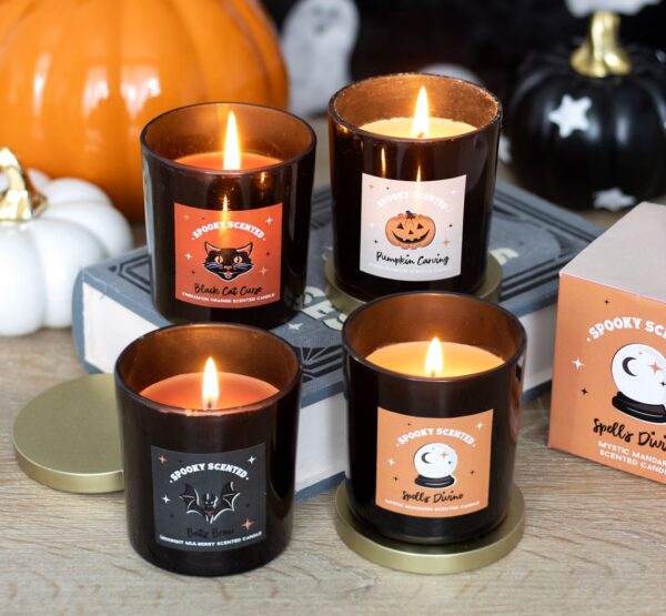 BLACK CAT CURSE CINNAMON ORANGE CANDLE - Image 5