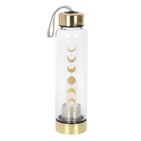 QUARTZ MOON PHASE GLASS WATER BOTTLE - Image 6