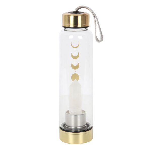 QUARTZ MOON PHASE GLASS WATER BOTTLE - Image 2