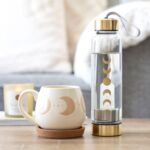 QUARTZ MOON PHASE GLASS WATER BOTTLE - Image 3