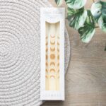 SET OF 3 OFF WHITE MOON PHASES TAPER DINNER CANDLES - Image 6