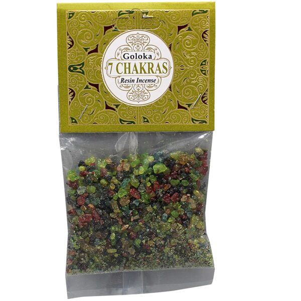 GOLOKA 7 CHAKRAS RESIN INCENSE - Image 1