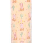 HOWDY COWBOY BOOT PRINT FLORAL TUBE CANDLE - Image 3