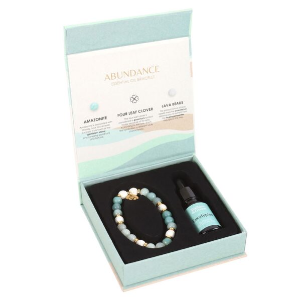 ABUNDANCE AMAZONITE CRYSTAL ESSENTIAL OIL BRACELET - Image 6