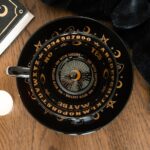 BLACK TALKING BOARD TEACUP AND SAUCER - Image 5