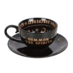 BLACK TALKING BOARD TEACUP AND SAUCER - Image 4