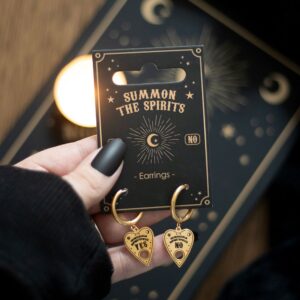 TALKING BOARD PLANCHETTE EARRINGS