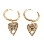 TALKING BOARD PLANCHETTE EARRINGS - Image 3