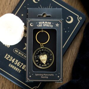 SPINNING TALKING BOARD PLANCHETTE KEYRING
