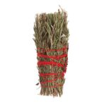 5IN RITUAL WAND SMUDGE STICK WITH ROSEMARY AND RED FLOWERS - Image 3