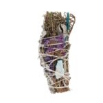5IN RITUAL WAND SMUDGE STICK WITH ROSEMARY, SAGE AND AVENTURINE - Image 2