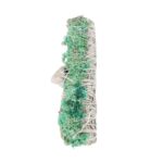 5IN RITUAL WAND SMUDGE STICK WITH WHITE SAGE, ABALONE AND QUARTZ - Image 3