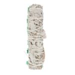 5IN RITUAL WAND SMUDGE STICK WITH WHITE SAGE, ABALONE AND QUARTZ - Image 2