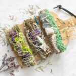 5IN RITUAL WAND SMUDGE STICK WITH WHITE SAGE, ABALONE AND QUARTZ - Image 5